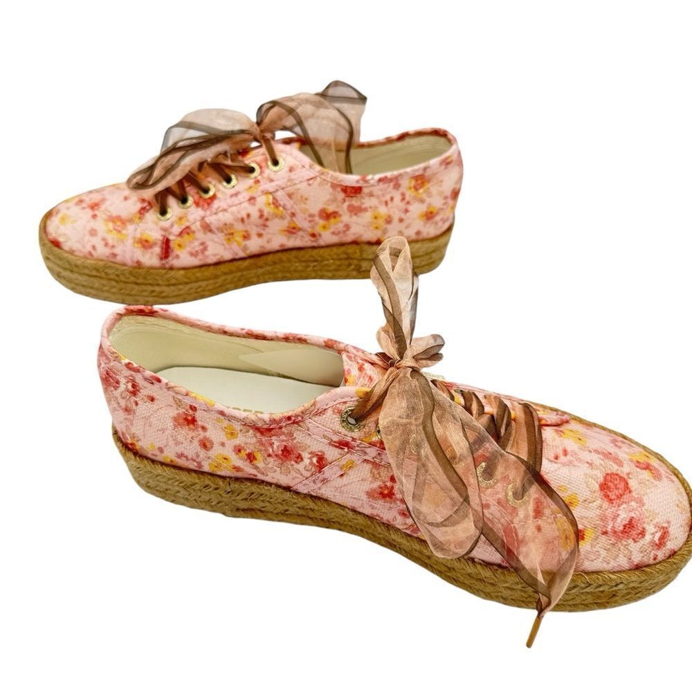 LoveShackFancy x Superga 2730 Floral Espadrille Sneaker Size 9.5 - Picture 7 of 13